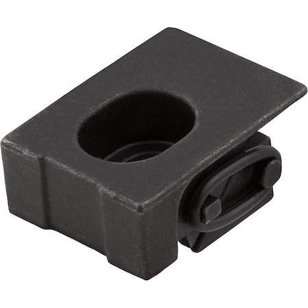 Kipp Flat Clamp Fixed 19X9, D1=5, L1=11, Form:B Wide, Steel K1168.205